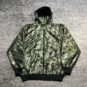 Vintage Members Property Jacket Full Zip Mens 3XL Green Y2K Japanese Grunge